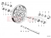 BMW Motorrad BMW CLASSIC 1984 R-Models 2V R 80 RT Cast rim mounting parts