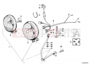 Additional headlight - BMW Motorrad R 80 1991