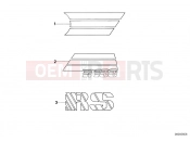 STICKER / 634 perlmutt - BMW Motorrad R 100 RS 1992