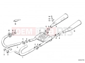Exhaust system - BMW Motorrad R 100 RT 1992