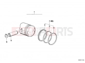 Piston, single components - BMW Motorrad R 80 RT 1994