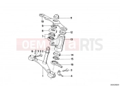 Lower fork cross brace - BMW Motorrad R 80 RT 1994