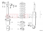 Spring strut, rear - BMW Motorrad R 80 RT 1995