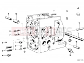 BMW Motorrad BMW CLASSIC 1982 R-Models 2V R 80 RT Engine housing mounting parts