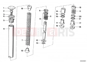 BMW Motorrad BMW CLASSIC 1982 R-Models 2V R 80 RT Telescope fork tube/absorber/spring