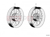 BMW Motorrad BMW CLASSIC 1982 R-Models 2V R 80 TIC Spoke wheel