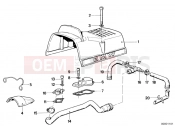 Cover panel / engine ventilation - BMW Motorrad R 80 ST 1982