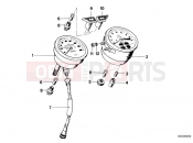 Instruments combinat-.single components - BMW Motorrad R 80 ST 1982
