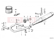 BMW Motorrad BMW CLASSIC 1982 R-Models 2V R 100 CS Exhaust system