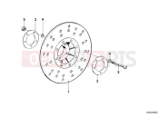BMW Motorrad BMW CLASSIC 1982 R-Models 2V R 100 CS Brake rotor, front