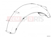 BMW Motorrad BMW CLASSIC 1982 R-Models 2V R 100 TIC Wheel cover, rear