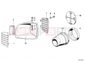 BMW Motorrad BMW CLASSIC 1982 R-Models 2V R 100 TIC Trim panel air inlet