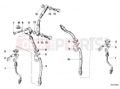 Front brake-brake pipe - BMW Motorrad R65T 1982