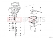 BMW Motorrad BMW CLASSIC 1981 R-Models 2V R 80 TIC Carburetor-float assy/jet