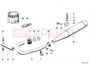 BMW Motorrad BMW CLASSIC 1981 R-Models 2V R 80 TIC Exhaust system