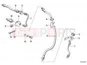 Front brake-brake pipe - BMW Motorrad R45 1981