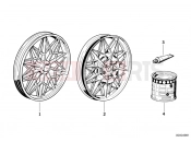 Cast iron rim silver - BMW Motorrad R45 1981