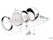 Headlight - BMW Motorrad R45 1981
