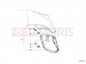 BMW Motorrad BMW CLASSIC 1981 R-Boxer R65 Set mud flaps, rear