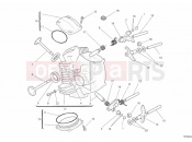 DUCATI 2013 Monster 1100 EVO ANNIVERSARY HORIZONTAL CYLINDER HEAD » VALVE DRIVE