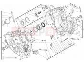 DUCATI 2013 Superbike 1199 Panigale S 010 - HALF-CRANKCASES PAIR » ENGINE CASE