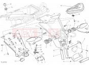 DUCATI 2013 Multistrada 1200 S Touring 27A - NUMBER PLATE HOLDER - TAIL LIGHT (1) » LIGHTING SYSTEM