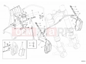 DUCATI 2013 Monster 659 ABS FRONT BRAKE SYSTEM » BRAKING SYSTEM