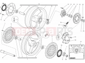 DUCATI 2013 Monster 696 ABS ANNIVERSARY WHEELS » FRONT WHEEL
