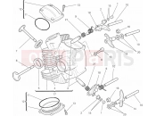 DUCATI 2013 Monster 696 ABS ANNIVERSARY HORIZONTAL CYLINDER HEAD » VALVE DRIVE