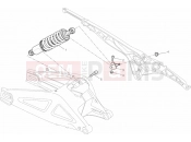 DUCATI 2013 Monster 696 ANNIVERSARY REAR SHOCK ABSORBER » SWING ARM
