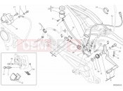 DUCATI Monster 796 ABS ANNIVERSARY REAR BRAKE SYSTEM » BRAKING SYSTEM