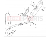 HUSQVARNA 2013 TXC 511 EXHAUST SYSTEM