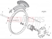 HUSQVARNA 2013 TXC 511 FRONT WHEEL