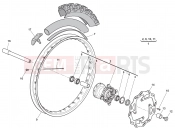 FRONT WHEEL - Husqvarna TC 449 2012