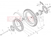 HUSQVARNA 2012 CR 65 REAR WHEEL