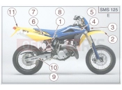 TRANSFERS Y/B (SMS) - Husqvarna SMS-WRE 125 2007