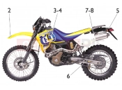 TRANSFERS ''TEE'' - Husqvarna SMS-TE 610E 2004