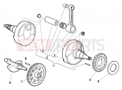 HUSQVARNA 2004 TE 510 CENTENNIAL CRANK SHAFT