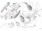 DUCATI Diavel Carbon 27A - NUMBER PLATE HOLDER - TAIL LIGHT (2) » LIGHTING SYSTEM