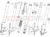 DUCATI Diavel CROMO 21A - FRONT FORK (2) » FRONT SUSPENSION