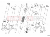 DUCATI 2012 Hypermotard 1100 EVO SP FRONT FORK » FRONT SUSPENSION