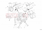 DUCATI 2012 Monster 796 ABS VERTICAL CYLINDER HEAD » VALVE DRIVE