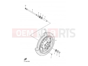 FRONT WHEEL - Yamaha XVS1300A (1CS5) 2014