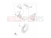 REAR BRAKE CALIPER - Yamaha XVS1300A (1CS5) 2014