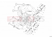 DUCATI 2011 Superbike 1198 HORIZONTAL CYLINDER HEAD » VALVE DRIVE