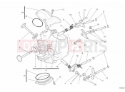 DUCATI Hypermotard 796 HORIZONTAL CYLINDER HEAD » VALVE DRIVE