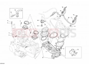 DUCATI Superbike 848 THROTTLE BODY » INTAKE, CARBURETTOR