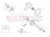 DUCATI Superbike 848 REAR WHEEL SPINDLE » REAR WHEEL