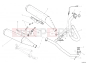 DUCATI 2009 Sportclassic GT1000 Touring EXHAUST SYSTEM » EXHAUST SYSTEM