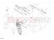 DUCATI 2008 Superbike 1098 R REAR SHOCK ABSORBER » SWING ARM